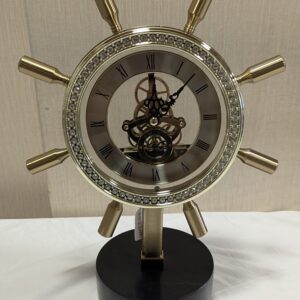 Nautical Ship's Wheel Table Clock